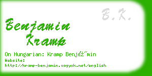 benjamin kramp business card